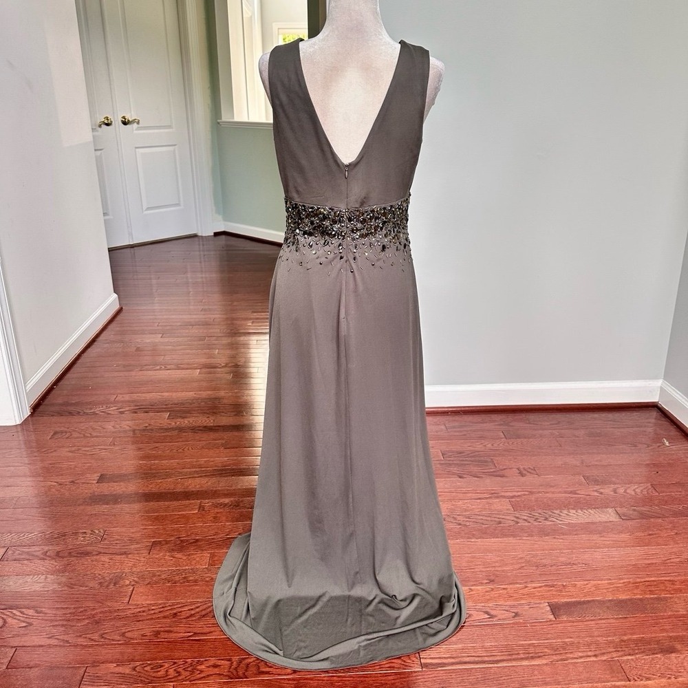 JS Boutique Beaded Embellished Feminine Ethereal Goddess Gown Dress Size 10 - Picture 4 of 12